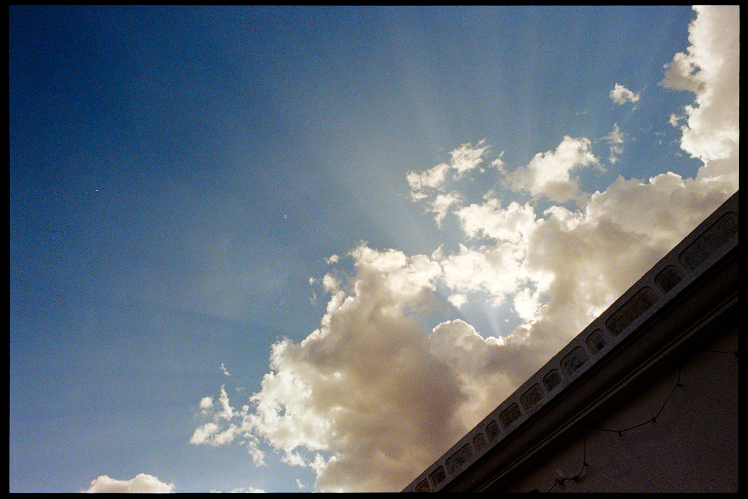 Sunlight through the clouds in Oaxaca City