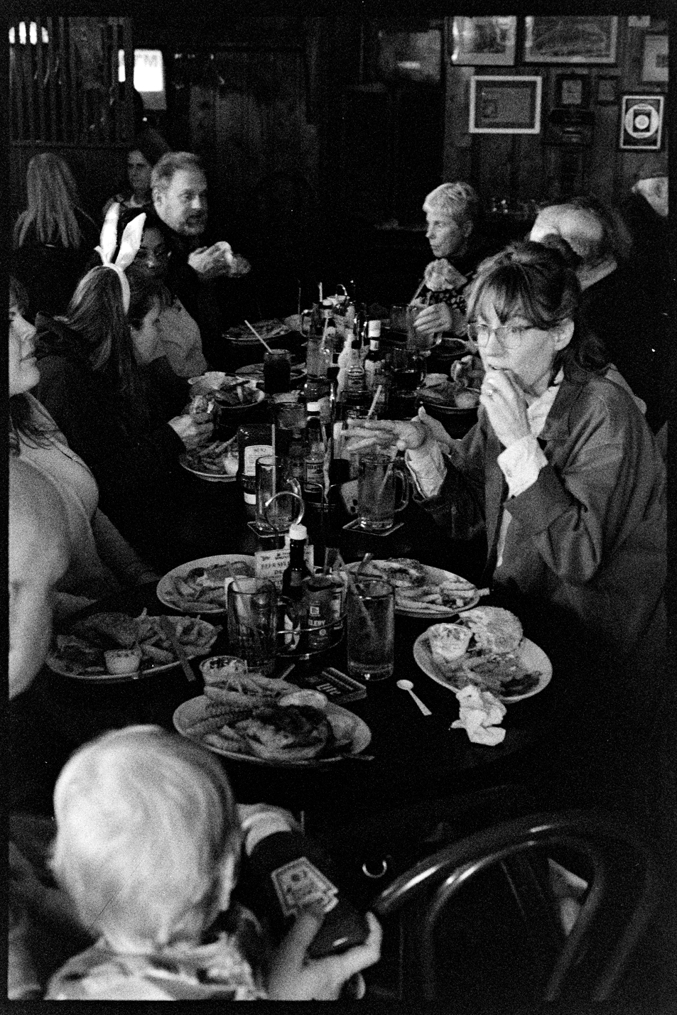 The whole Hallen family at Charlie Beinlich's