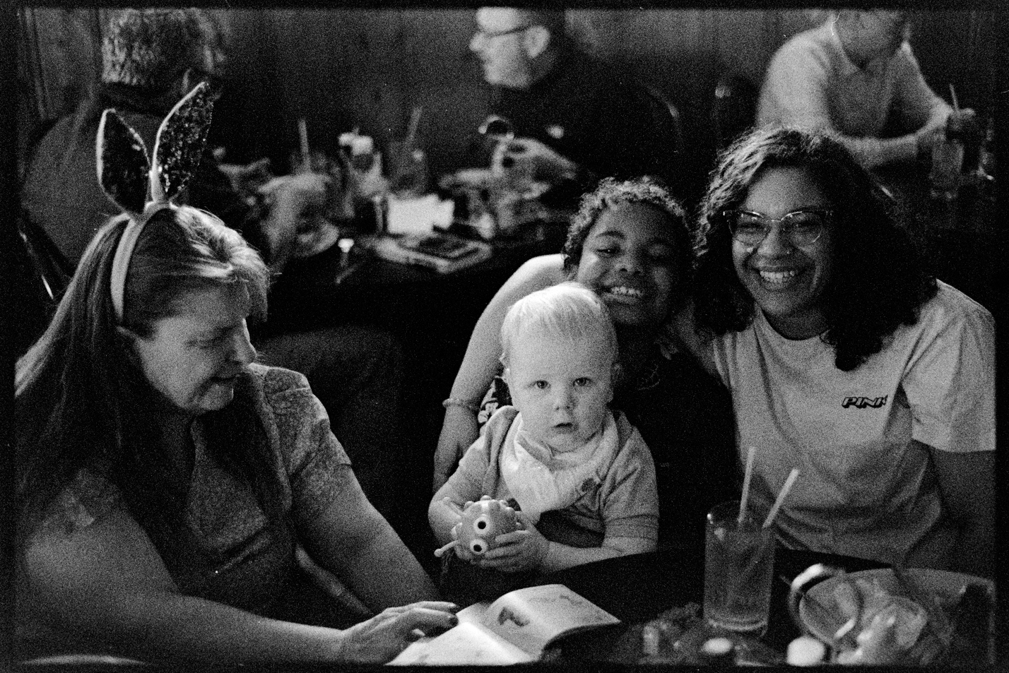 Kate, Bryson, Brianna, and August at Charlie Beinlich's