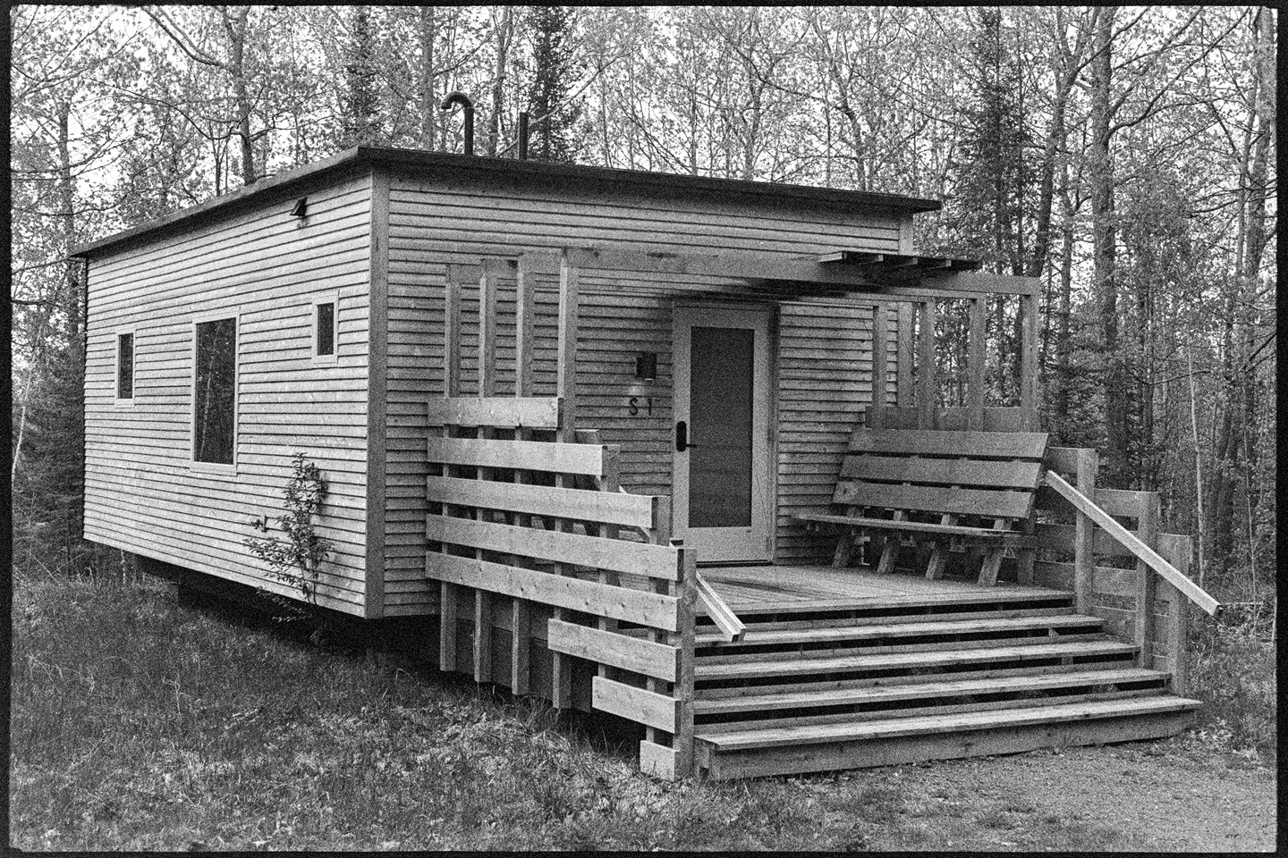 Tiny cabin at Wild Rice Retreat Center in Bayfield, Wisconsin