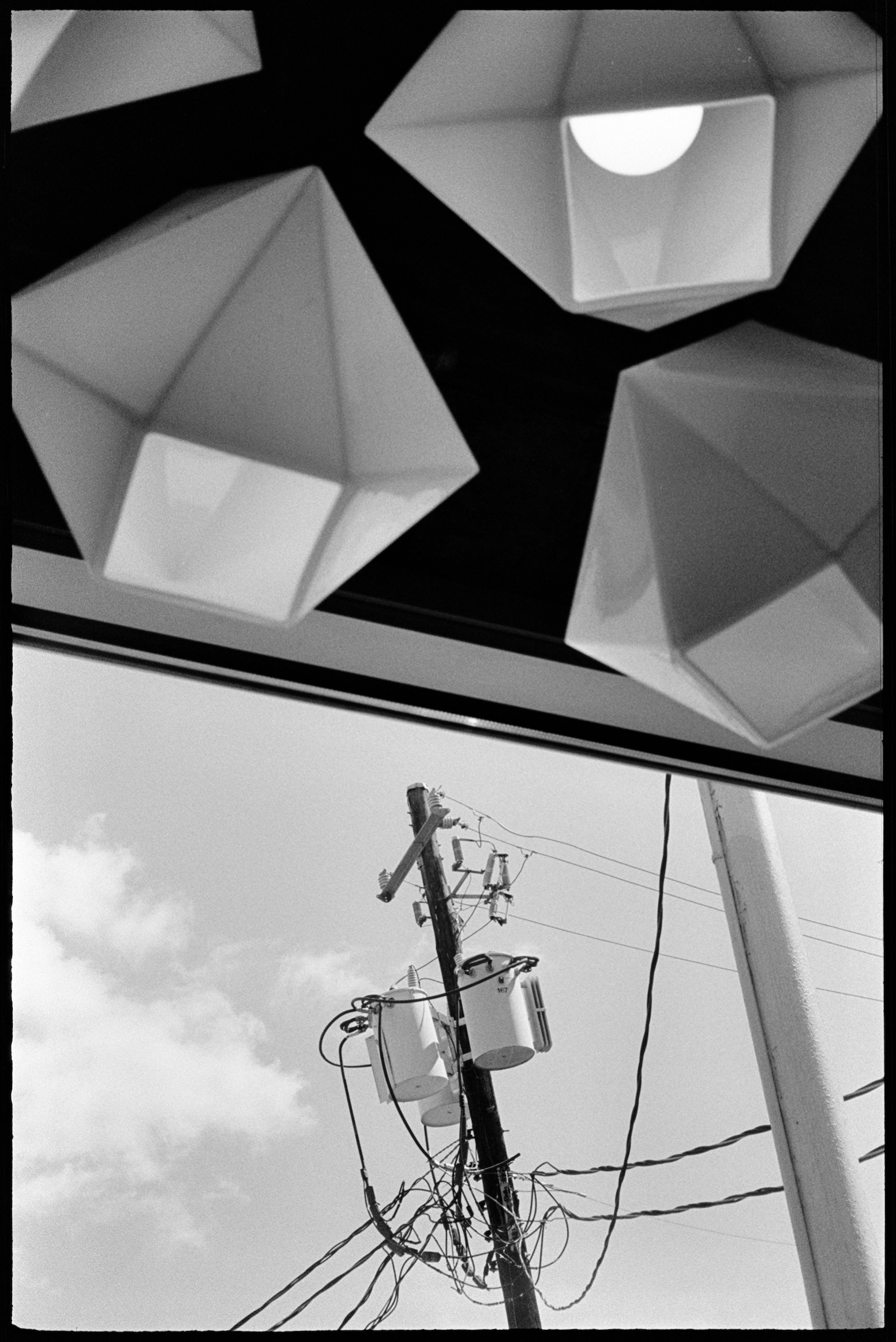 View from the front window of East Pole Coffee in Atlanta