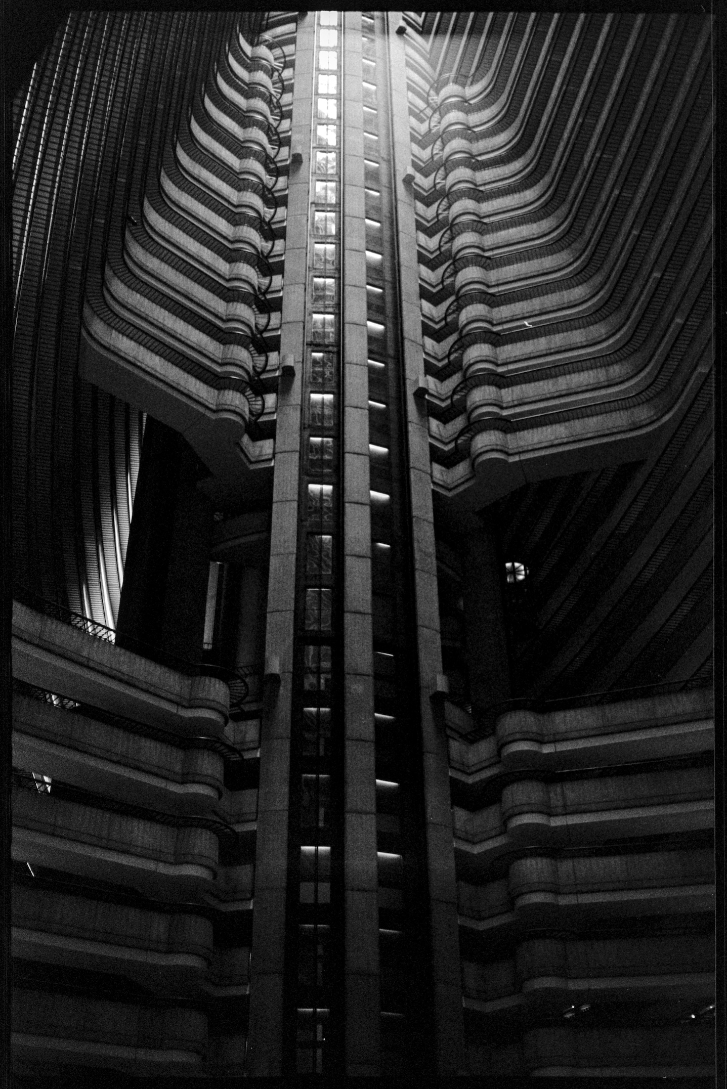Inside a brutalist hotel in Atlanta