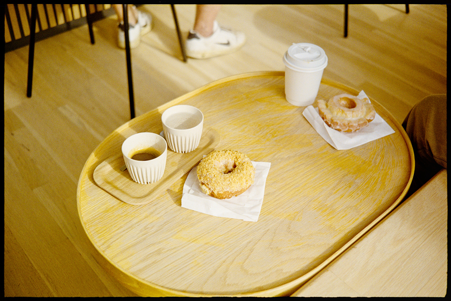 Donuts and coffee at Northern Vessel in Des Moines