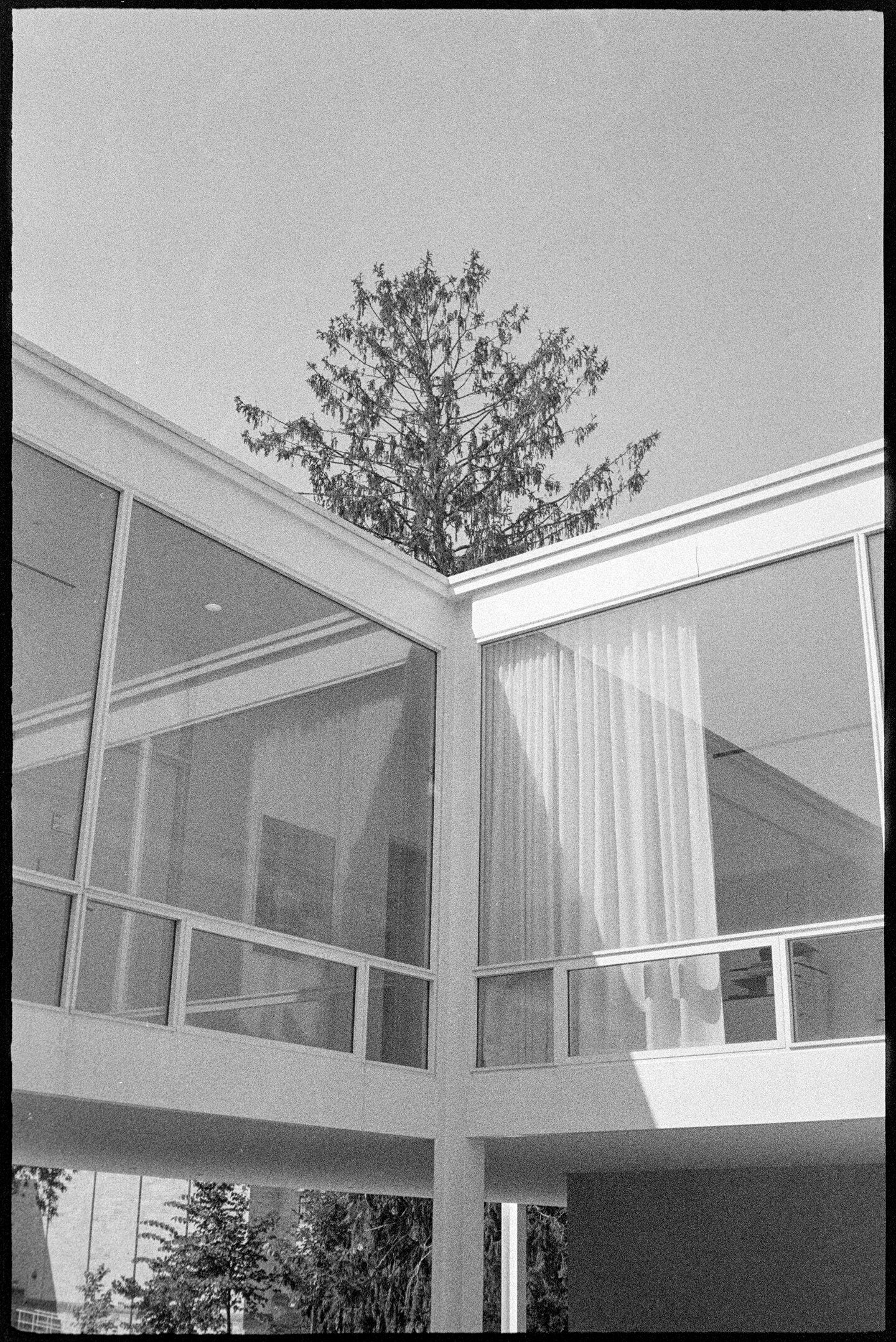 Courtyard of the university art building in Bloomington, Indiana