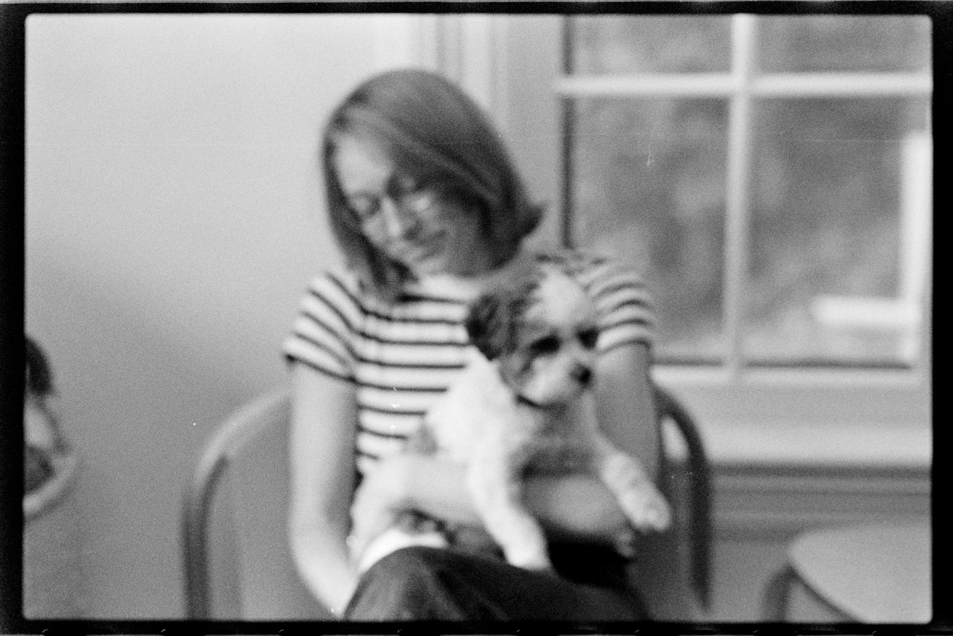 Kallie with Annie on her lap