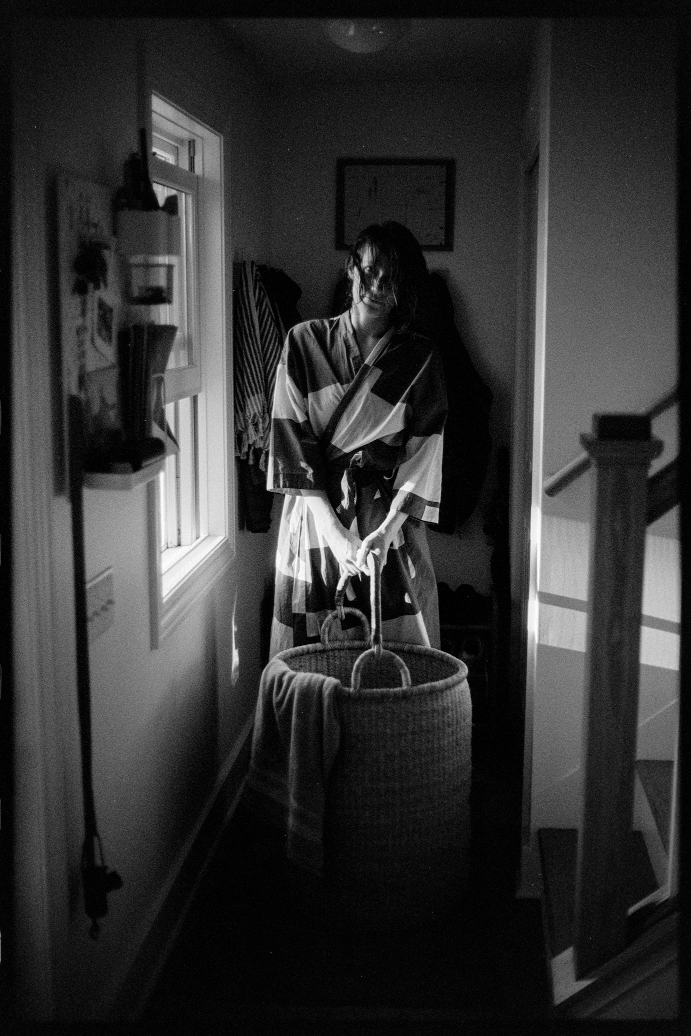 Kallie doing chores