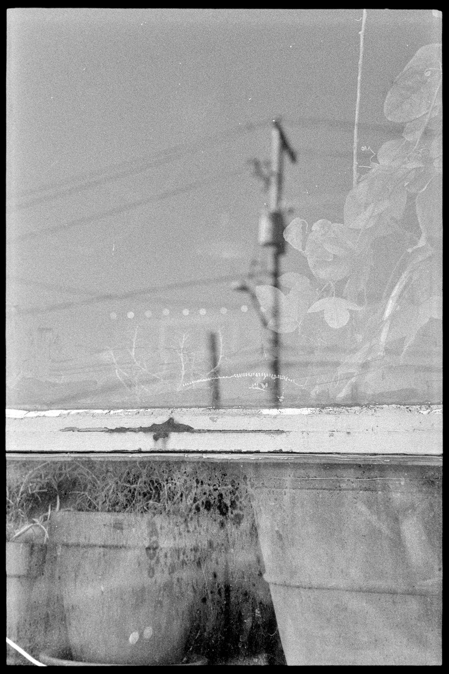 Reflections off a window at the front of the Foundry shop in Minneapolis