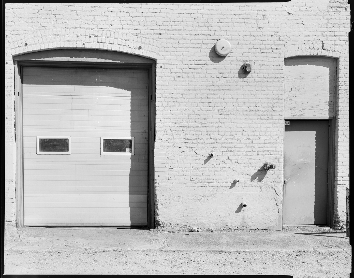 An old garage in the sun