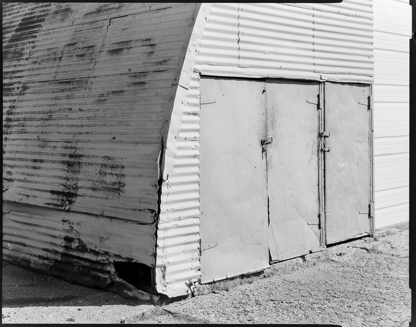 An old machine shed in the sun