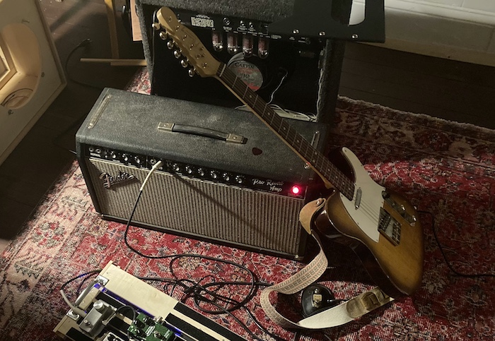 Flinny Flancaster and Fender Pro Reverb